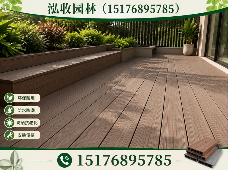 江门塑木地板展示图